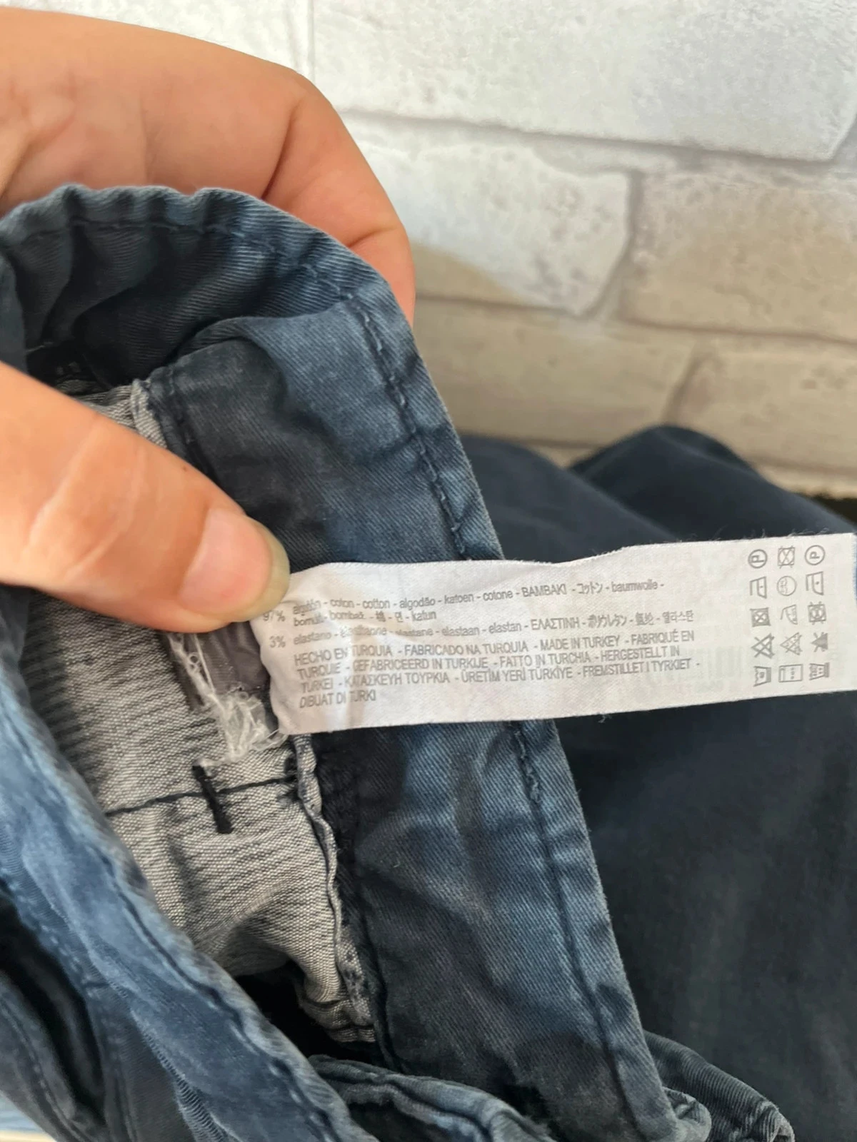 Pantalon chino femme – Taille 38 – Bleu marine –  bon état – photo 3
